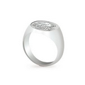 Stock Oval Ladies' Sterling Silver Ring